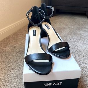 Nine West Pruce Ankle Strap Block Heel Sandal